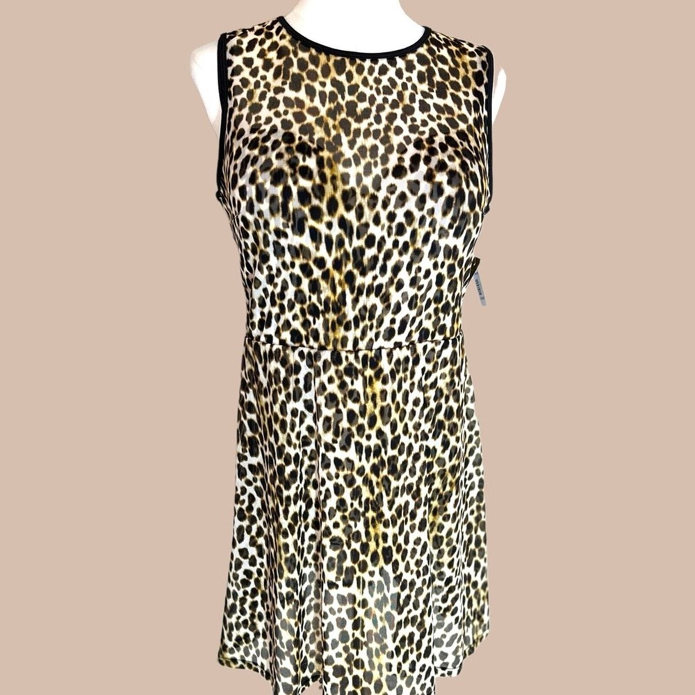 Torrid NWT size O=12 DD cheetah swim dress